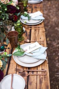 Copper Utensils for a rustic tablescape